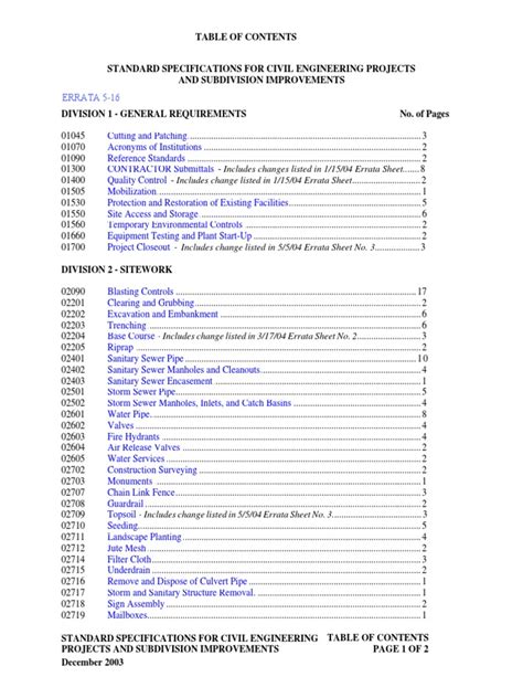city of bethany standard specifications for construction.